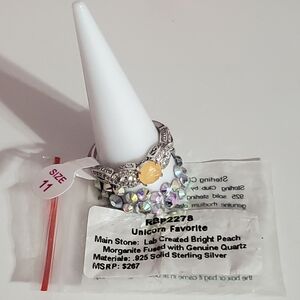 Bomb Party Unicorn Ring Sterling Silver Size 11